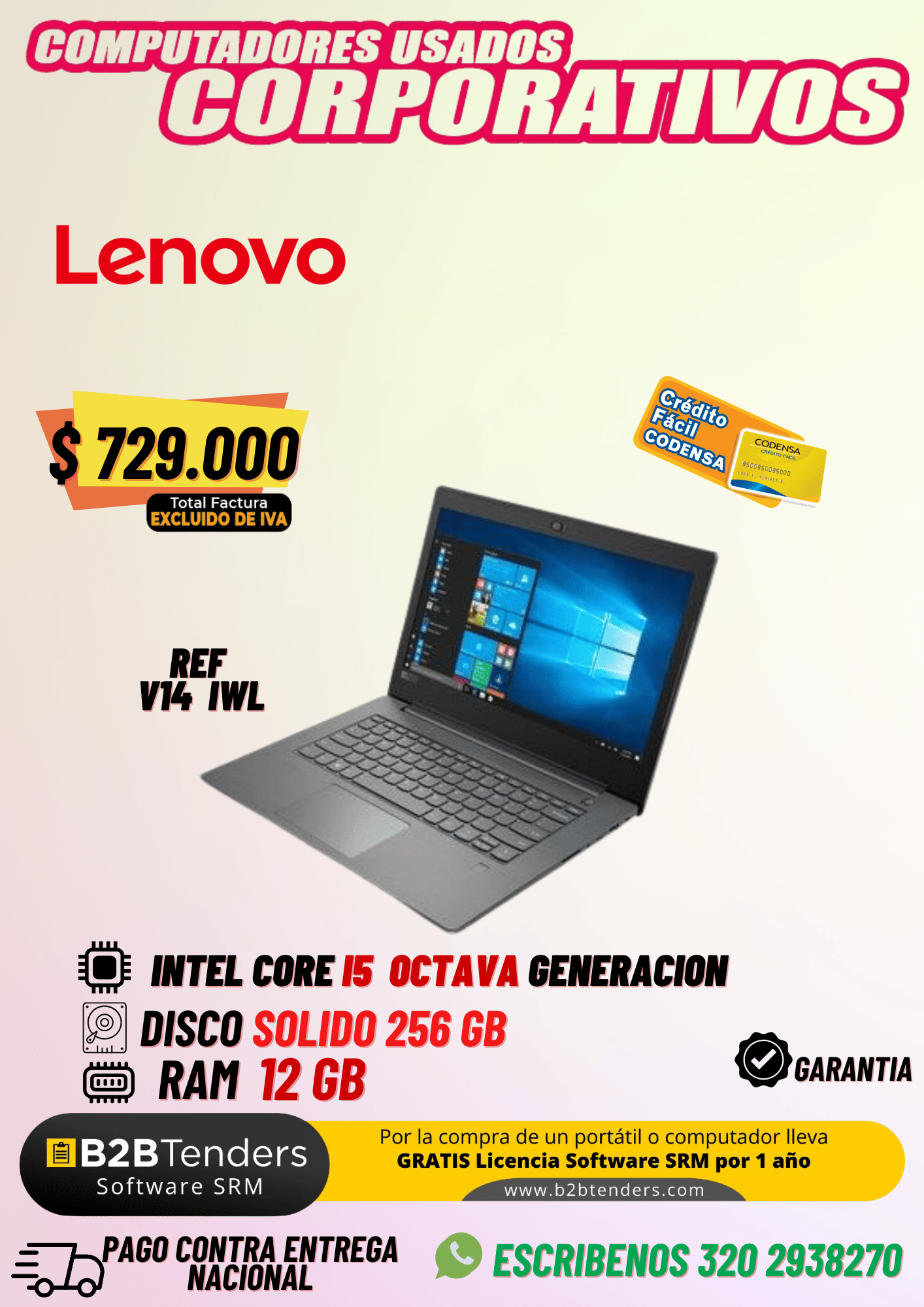 Lenovo V14 IWL Intel Core I5